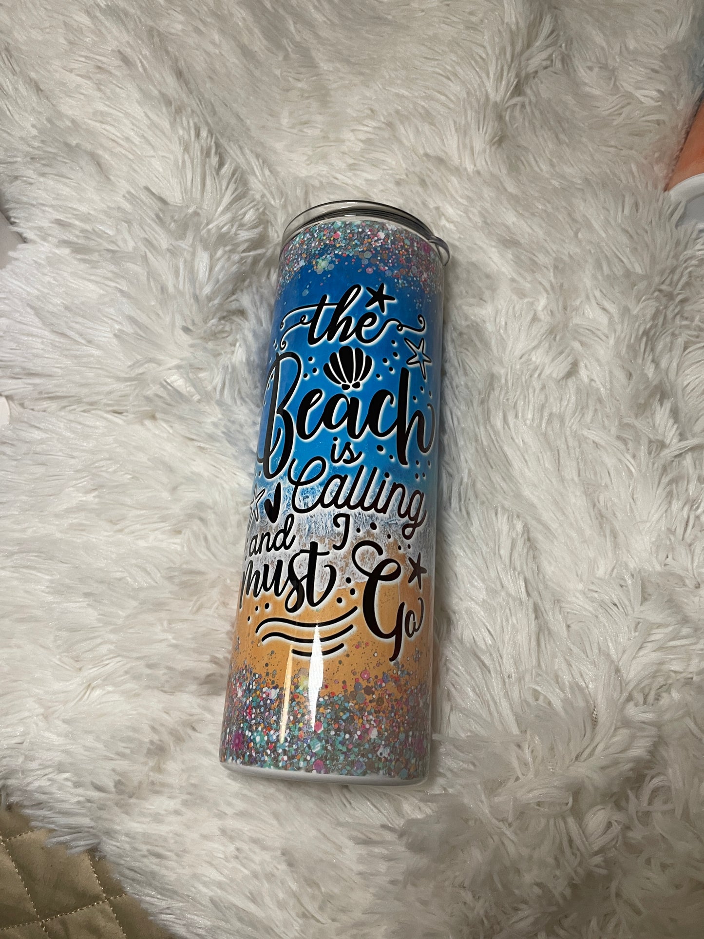 The Beach is Calling and I Must Go! Tumbler