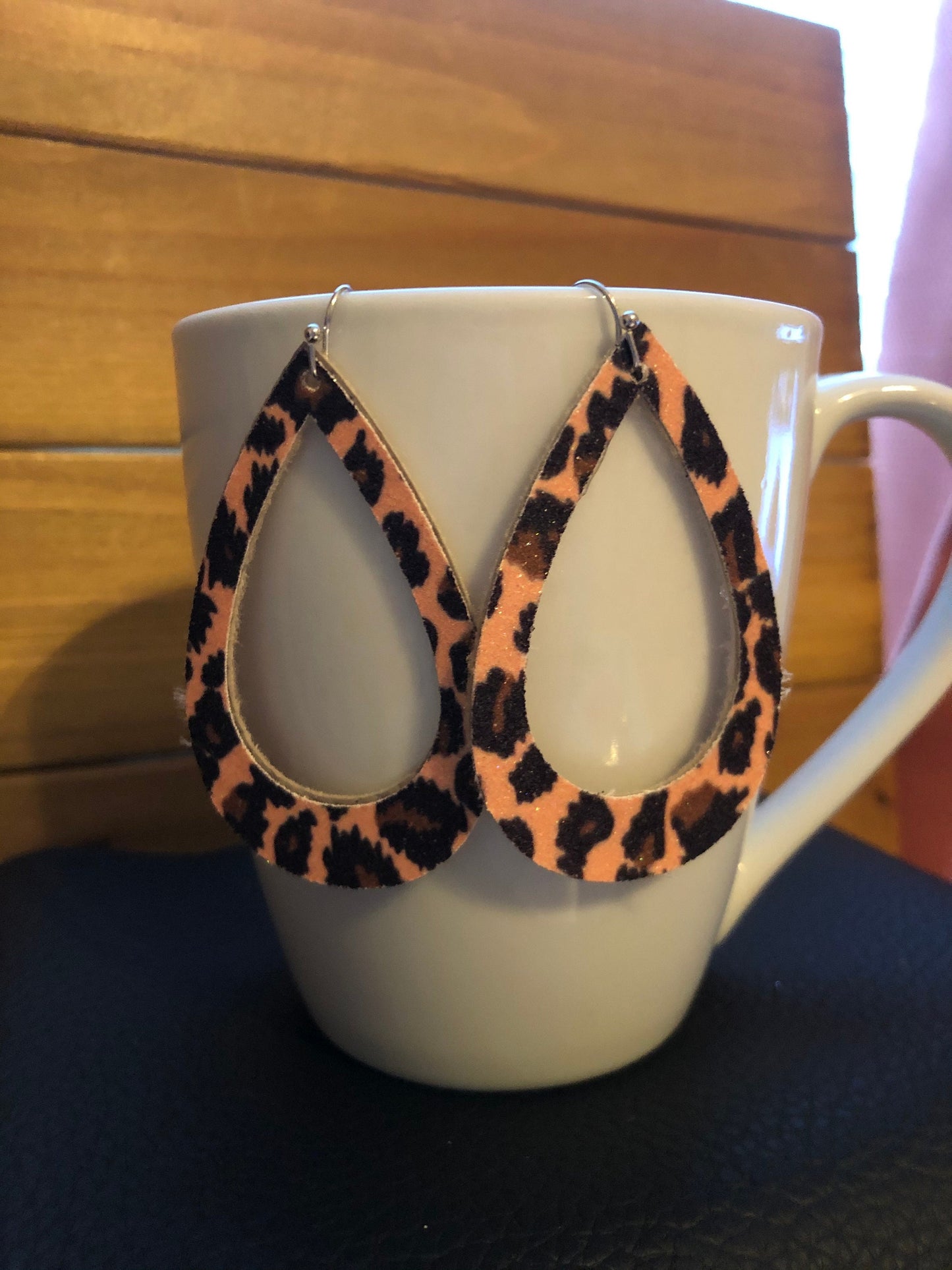 Cheetah Hoop Earrings