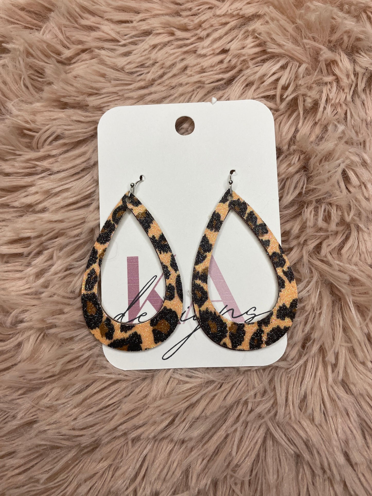 Cheetah Hoop Earrings